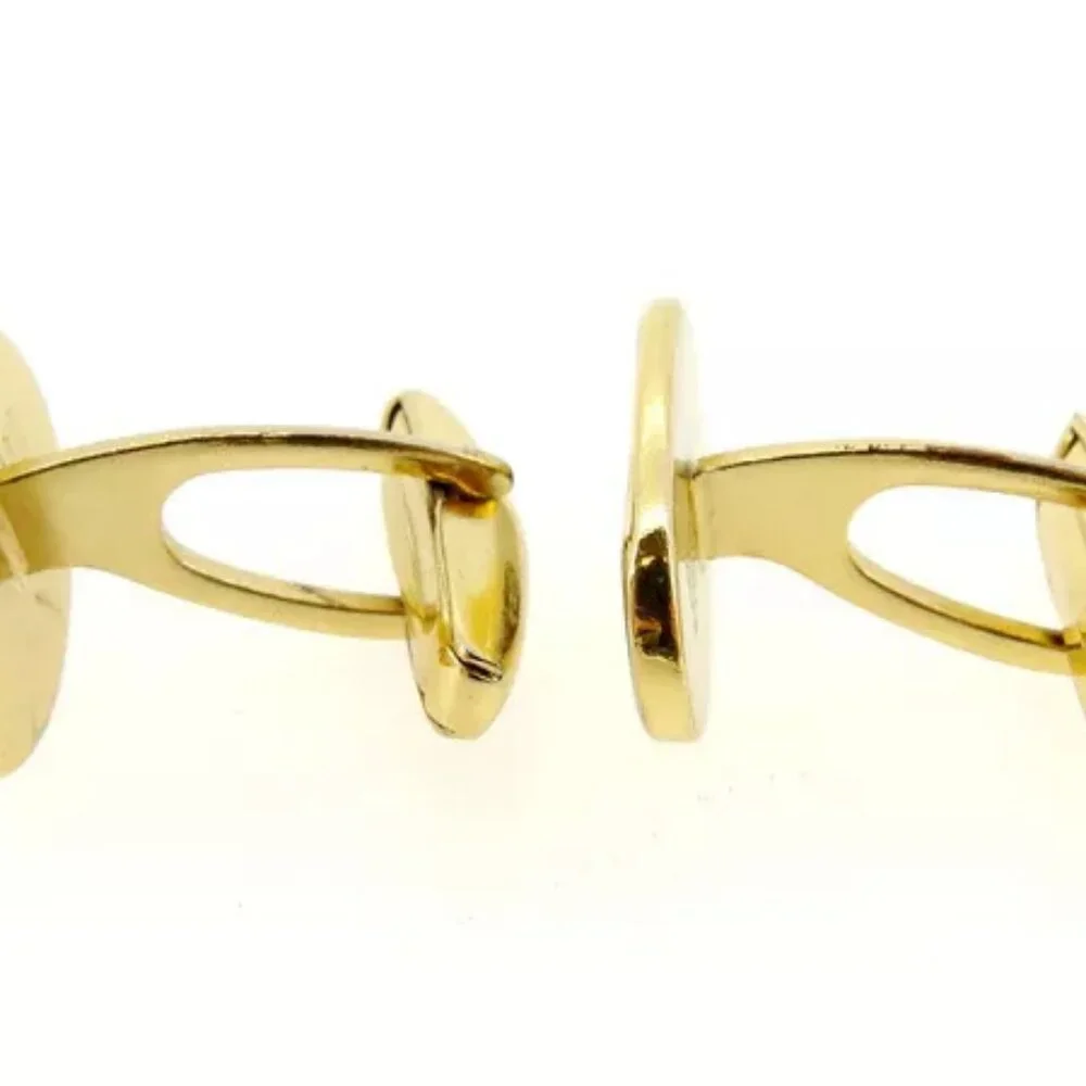 Gucci cuffs Interlocking Gold Silver Mens Authentic Used Y5025